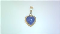 Anhänger Sommer Dame LAPISLAZZULI in Gelbgold Lapislazzulo CUORE LAPIS Q/Z 240 SOMMER - CUORE LAPIS Q/Z 240 SOMMER
